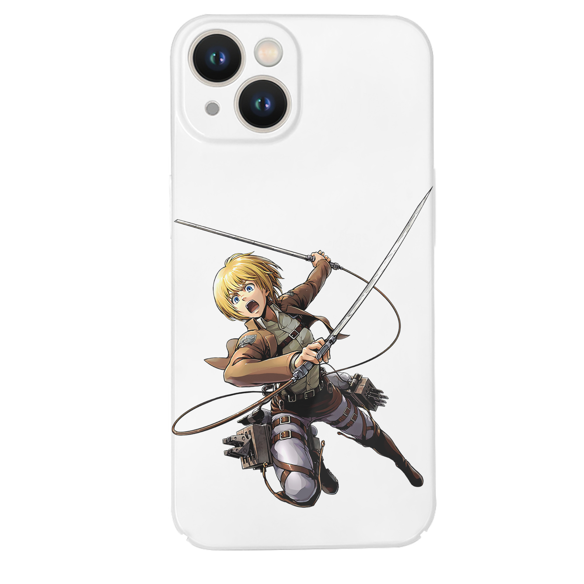 （画像用） 進撃の巨人 アルミン·アルレルト Attack on Titan Armin Arlert 【iPhone 14シリーズ対応】ハードケース